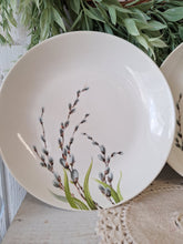 Load image into Gallery viewer, Vintage W.S. George Pussy Willow Plates Set of 2 | Spring Floral Plates