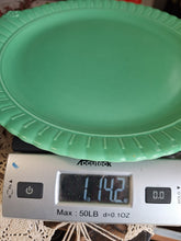 Load image into Gallery viewer, Vintage Vistosa Green Platter by Taylor Smith & Taylor Co. USA | Scalloped Floral Serving Platter
