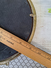 Load image into Gallery viewer, Vintage Solid Brass Goose Round Mirror | Ornate Floral Wall Mirror
