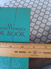 Load image into Gallery viewer, Vintage The American Woman’s Cook Book with Handwritten Recipes & Ephemera