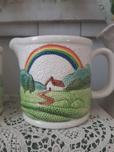 Load image into Gallery viewer, Vintage Otagiri Spring Rainbow Dot Ceramic Sugar Dish & Creamer Pitcher - Set of 2