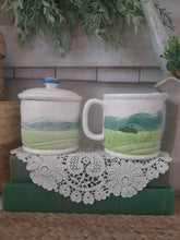 Load image into Gallery viewer, Vintage Otagiri Spring Rainbow Dot Ceramic Sugar Dish & Creamer Pitcher - Set of 2