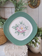 Vintage Taylor Smith Taylor Lady Helen Floral Square Plate