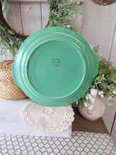 Load image into Gallery viewer, Vintage Vistosa Green Platter by Taylor Smith &amp; Taylor Co. USA | Scalloped Floral Serving Platter
