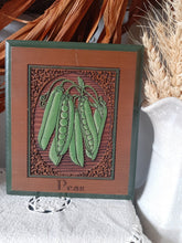 Load image into Gallery viewer, Laser Woodcut Vegetable Green Peas Wall Decor Wood Plaque - Made in Michigan
