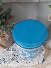 Load image into Gallery viewer, Vintage Blue Betty Anne Peanut Crunch Metal Advertisement Tin
