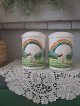 Load image into Gallery viewer, Vintage Otagiri Spring Rainbow Dot Ceramic Salt &amp; Pepper Shakers - Set of 2
