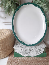 Load image into Gallery viewer, Vintage McNicol China Green Edged Large Restaurantware Platter
