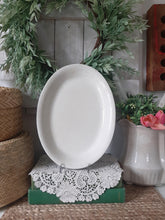 Load image into Gallery viewer, Vintage Aged White Ironstone Restaurantware Platter
