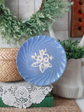 Load image into Gallery viewer, Vintage Blue Floral Harker Cameoware Bread Plate
