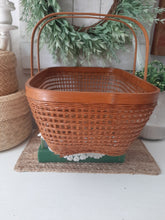 Load image into Gallery viewer, Vintage Woven Rattan Wicker Large Gathering Basket
