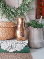 Vintage Polished Brass Vase