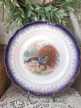 Load image into Gallery viewer, Vintage Sterling China Blue Rimmed Peacock Blue Rimmed Ironstone Plate
